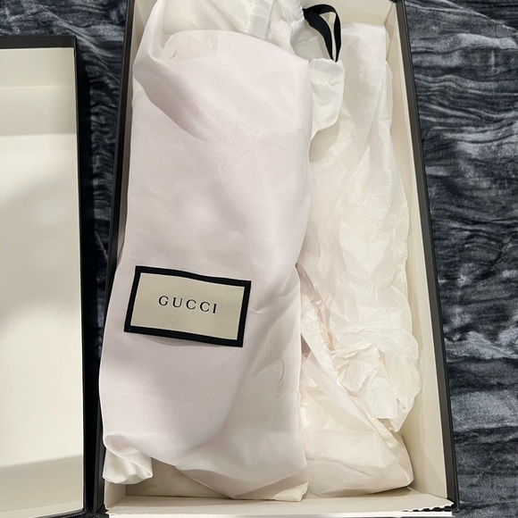 Men’s Red Gucci Rubber Slides - Picture 8 of 12